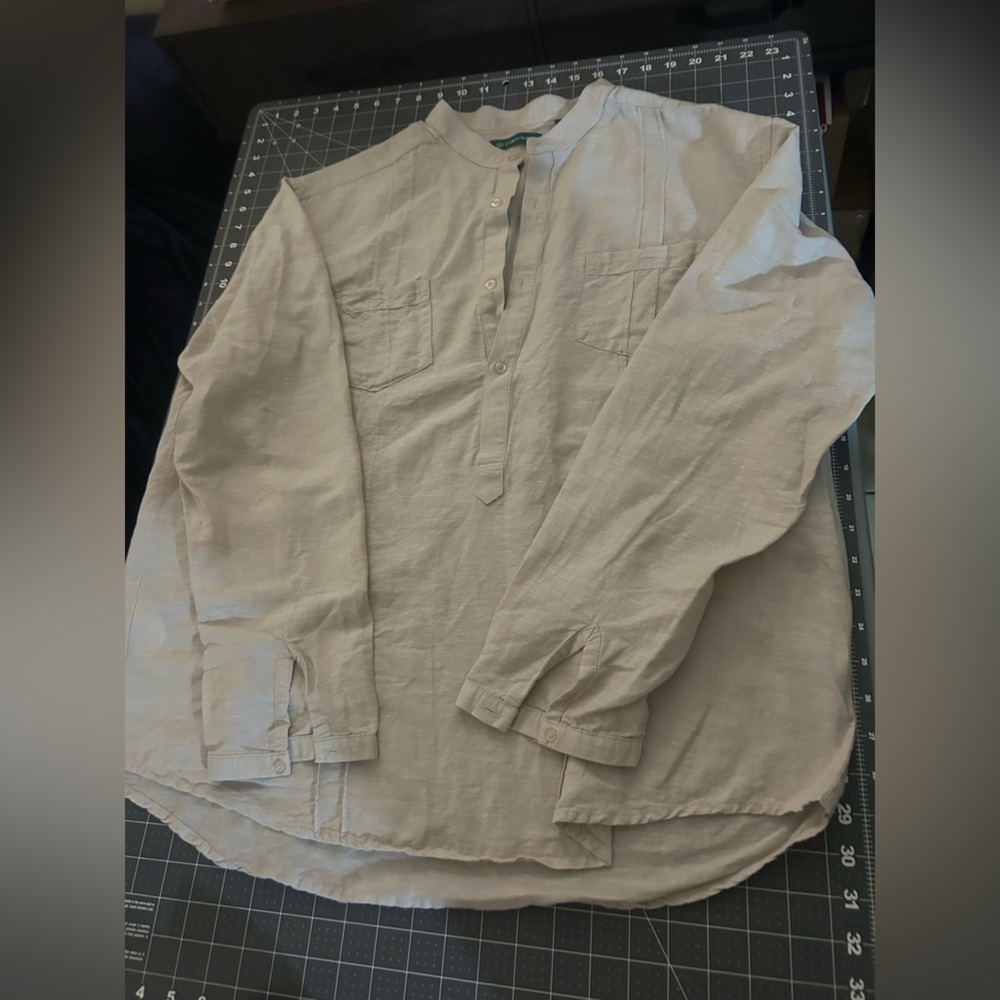 Cubavera Men's Light Tan Dress Shirt